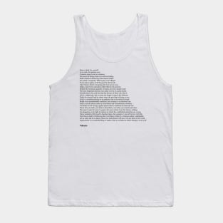 Voltaire Quotes Tank Top